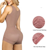 Fajas Body Shaper for Women – Tummy Control Shapewear with Hook & Eye Closure and Breast Support